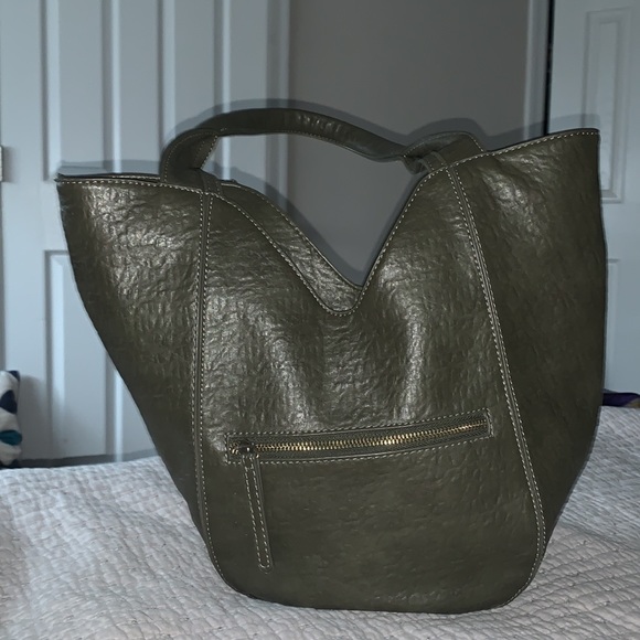 Anthropologie vegan leather shoulder bag - Picture 2 of 6